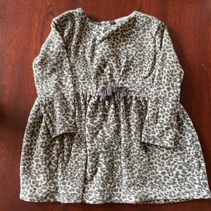 Zara cheetah 2/3 sweater dress